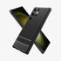 ACS05613 - Galaxy S23 Ultra Case Rugged Armor in matte black showing the back